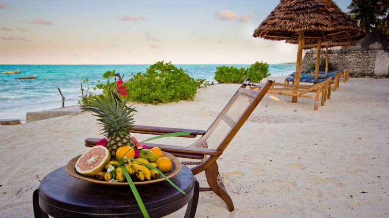 Garden facing ocean